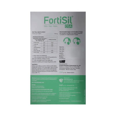 Fortisil Osa Strip Of 10 Capsules