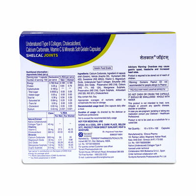 Shelcal Joints Strip Of 10 Capsules