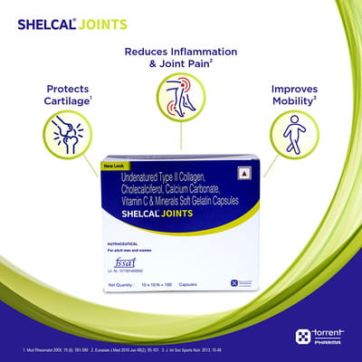 Shelcal Joints Strip Of 10 Capsules