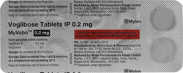 Myvobo 0.2Mg Strip Of 10 Tablets