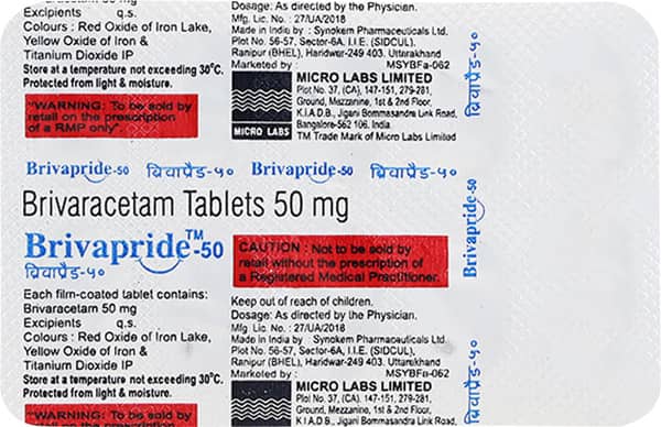 Brivapride 50mg Strip Of 10 Tablets