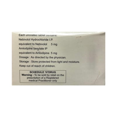 Nebiloc Am 5mg Strip Of 15 Tablets