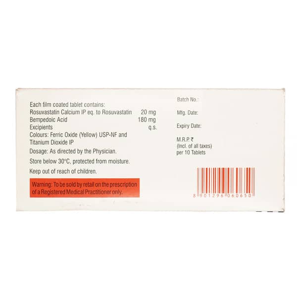 Rosuvas B 20mg Strip Of 10 Tablets