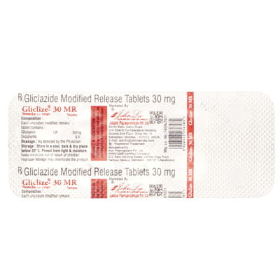 Gliclize Mr 30mg Strip Of 10 Tablets