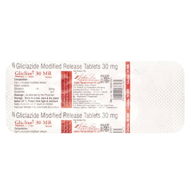 Gliclize Mr 30Mg Strip Of 10 Tablets