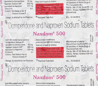 Naxdom 500mg Strip Of 15 Tablets