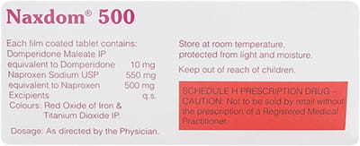 Naxdom 500mg Strip Of 15 Tablets