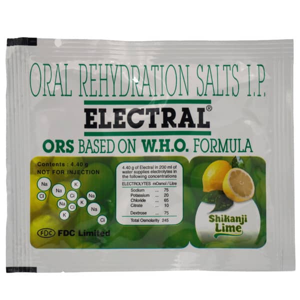 Electral Shikanji Lime Flavour Sachet Of 4.4gm Oral Powder
