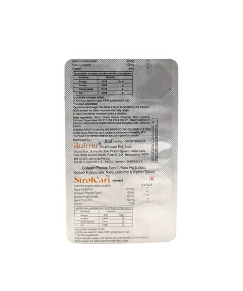 Strolcart Strip Of 10 Tablets
