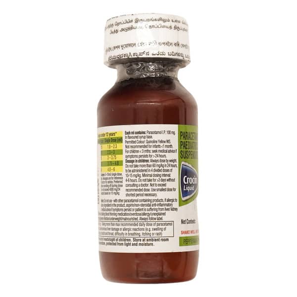 Crocin Max Peppermint Flavour Bottle Of 60ml Suspension