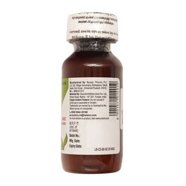 Crocin Max Peppermint Flavour Bottle Of 60ml Suspension