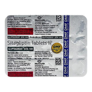 Gliptagreat Sita 100Mg Strip Of 15 Tablets