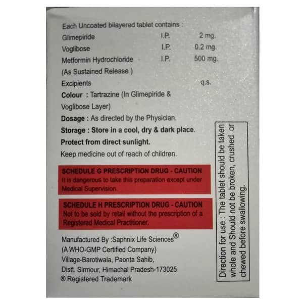 Met Trio 2mg Strip Of 10 Tablets