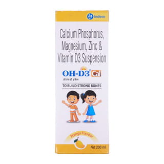 Oh D3 Cal Mango Flavour Bottle Of 200Ml Suspension