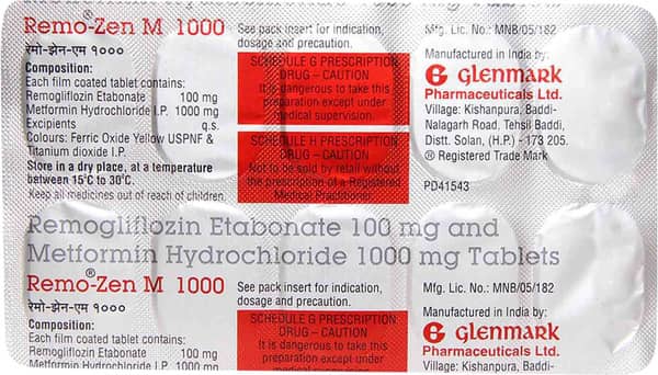 Remo Zen M 1000mg Strip Of 10 Tablets
