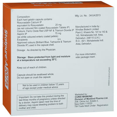 Statpure A 20/75mg Strip Of 15 Capsules