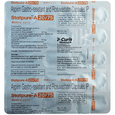 Statpure A 20/75mg Strip Of 15 Capsules