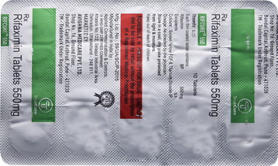 Rifcure 550mg Strip Of 10 Tablets