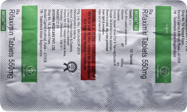 Rifcure 550mg Strip Of 10 Tablets