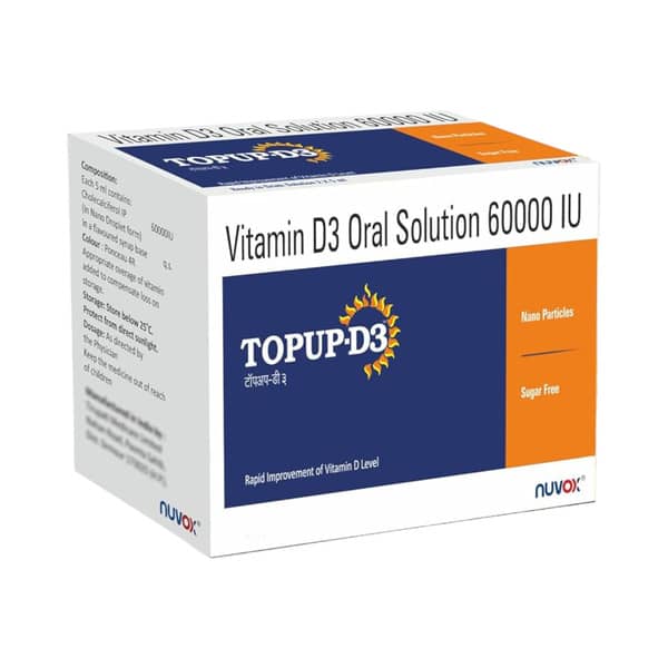 Topup D3 Sugar Free Bottle Of 5ml Oral Solution