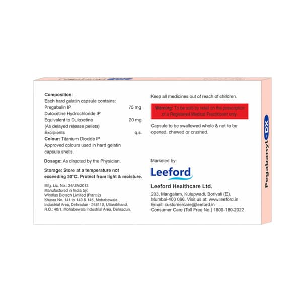 Pegabanyl Dx Strip Of 10 Capsules