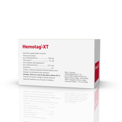 Hemotag Xt Strip Of 10 Tablets
