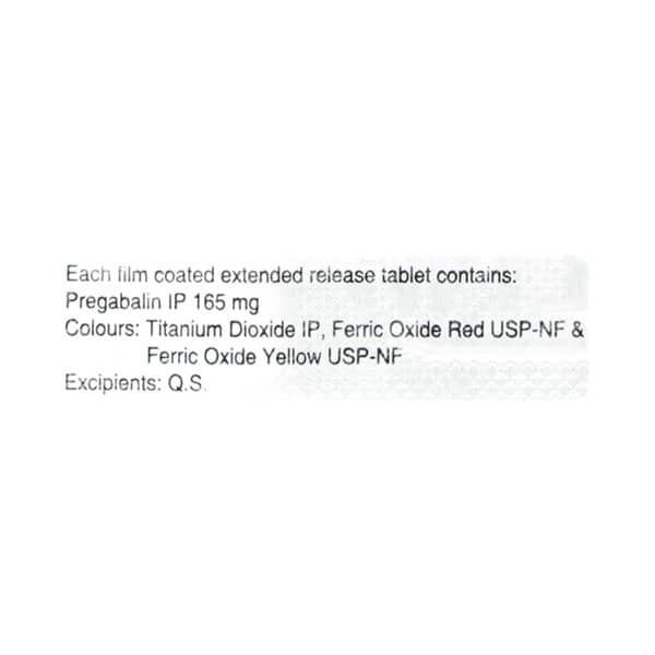 Pregabid Cr 165Mg Strip Of 10 Tablets