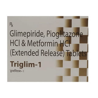 Triglim 1mg Strip Of 10 Tablets