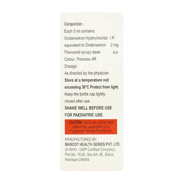 Ondentru 2Mg Strawberry Flavour Bottle Of 30Ml Oral Solution