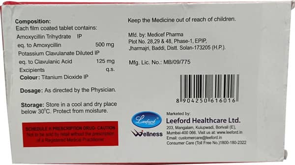 Evoxil CV 625 Tablet