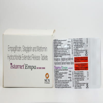 Istamet Empa 10/100/1000mg Strip Of 10 Tablets
