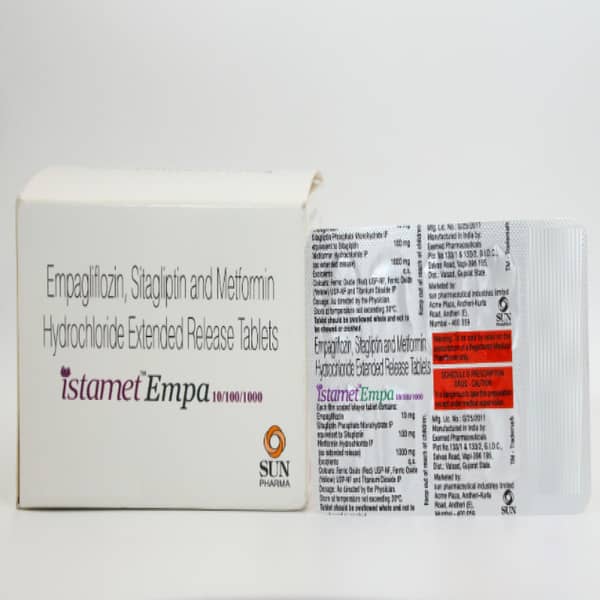 Istamet Empa 10/100/1000mg Strip Of 10 Tablets