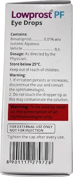 New Lowprost PF Eye Drops