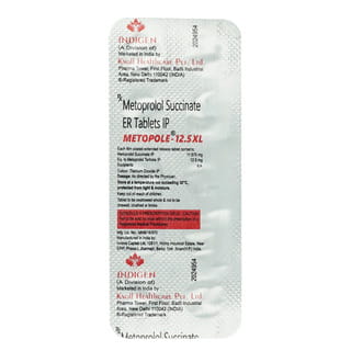 Metopole Xl 12.5Mg Strip Of 10 Tablets