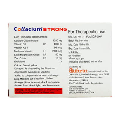 Collacium Strong Strip Of 10 Tablets