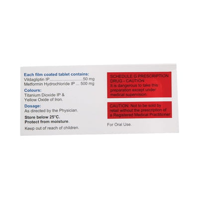 Cipvildin M 50/500mg Strip Of 15 Tablets