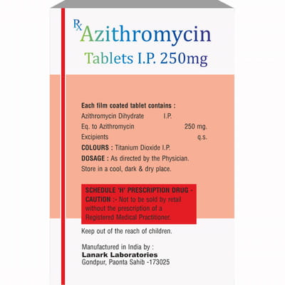 Zithrozem 250mg Strip Of 6 Tablets