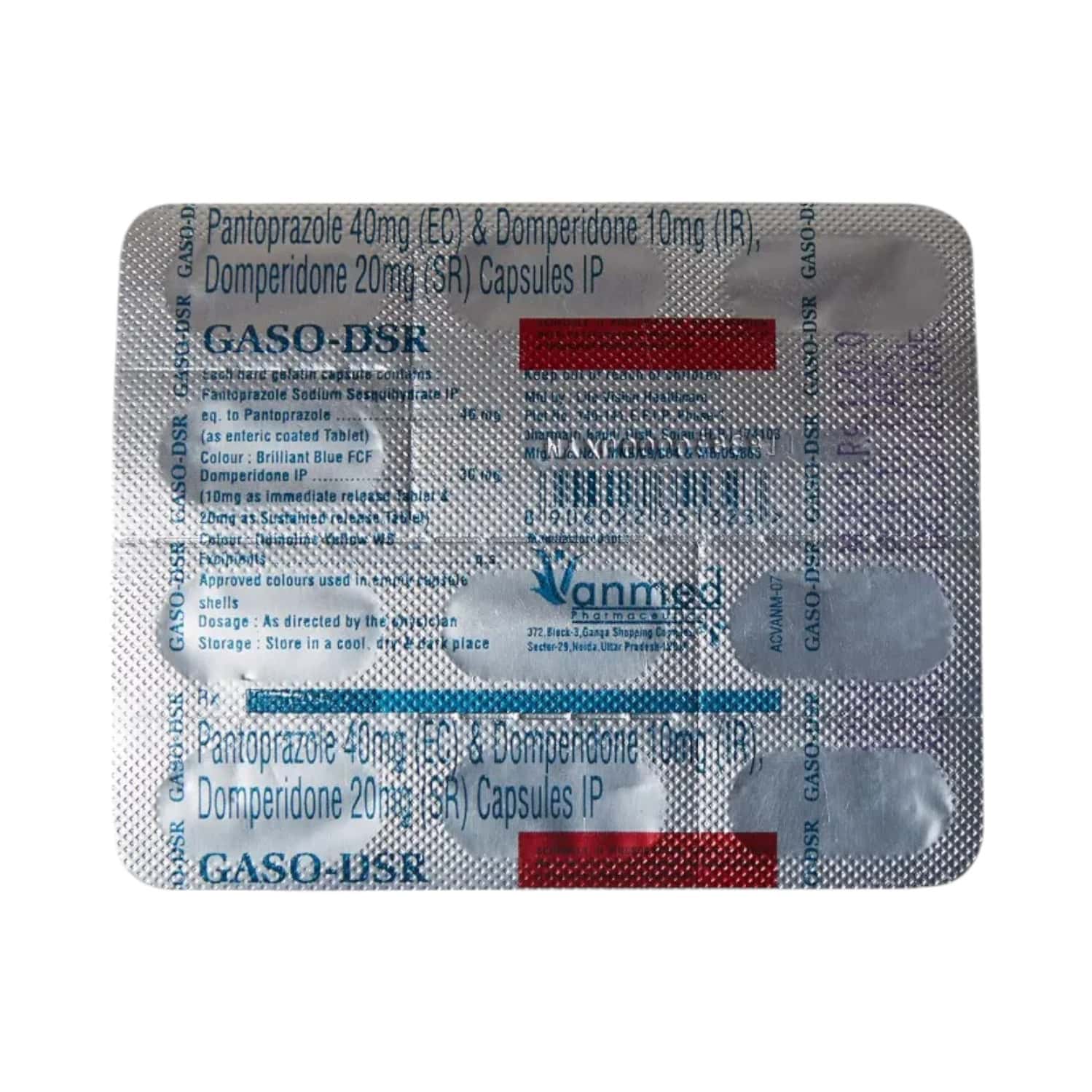 Gaso Dsr Strip Of 10 Capsules: Uses, Side Effects, Price & Dosage ...