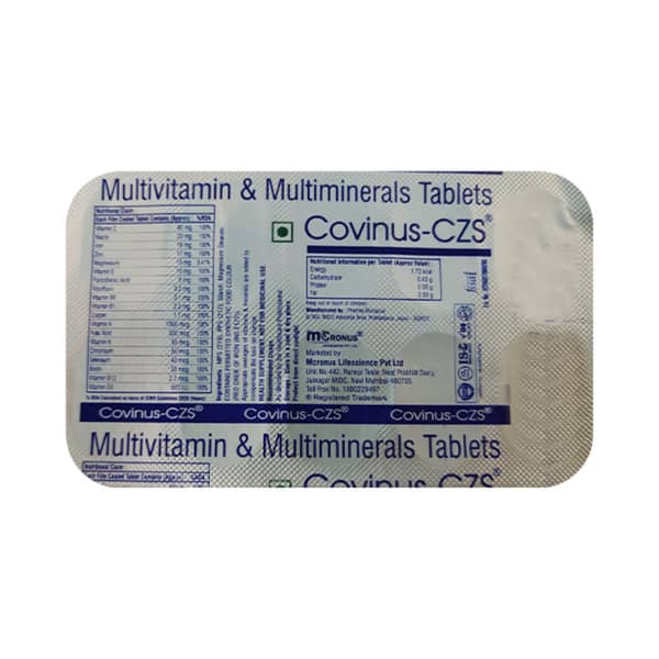 Covinus Czs Strip Of 10 Tablets