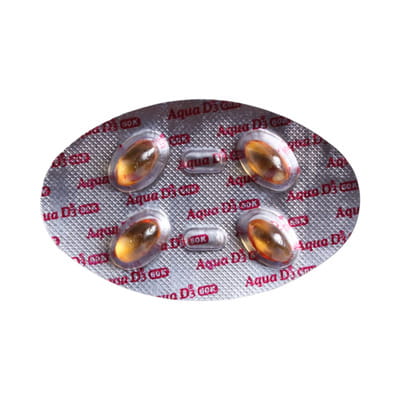 Aqua D3 60k Strip Of 4 Capsules