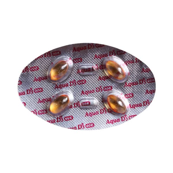 Aqua D3 60k Strip Of 4 Capsules