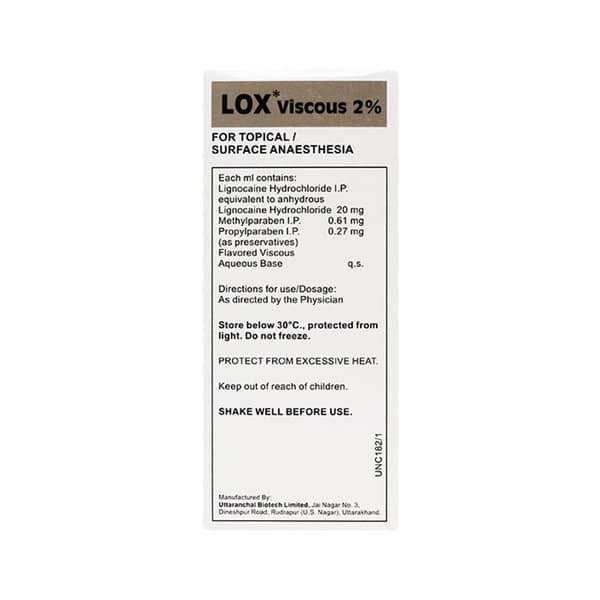 Lox Viscous 2% Bottle Of 100ml Solution