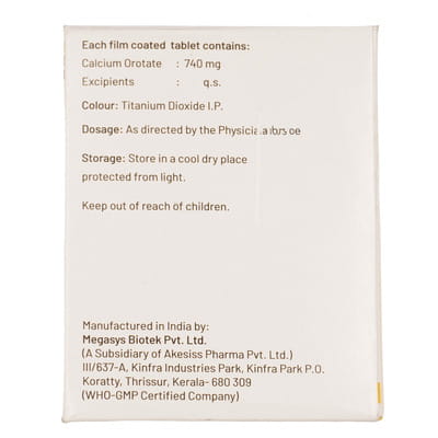 Orotate 740mg Strip Of 15 Tablets