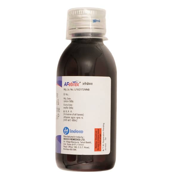 Afebrex Bottle Of 60ml Syrup