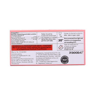 Goodolol Xl Am 25mg Strip Of 10 Tablets