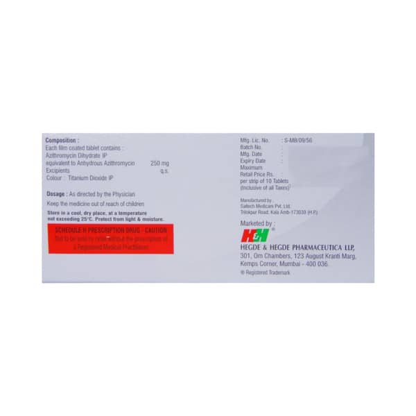 Hhazi 250mg Strip Of 10 Tablets