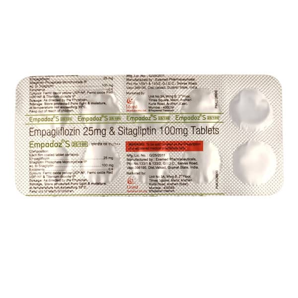 Empadoz S 25/100Mg Strip Of 10 Tablets