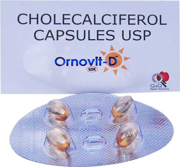 Ornovit D 60k Strip Of 4 Capsules