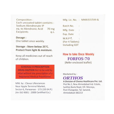 Forfos 70mg Strip Of 4 Tablets
