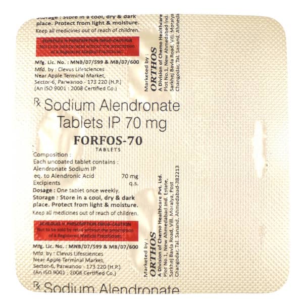 Forfos 70mg Strip Of 4 Tablets